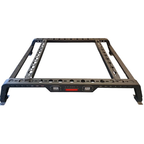 TUB RACK FOR FORD RANGER PJ PK 2007-11 HALF HEIGHT WITH BRAKE & LED LIGHTS FOR DUAL CAB & SINGLE CAB UTE