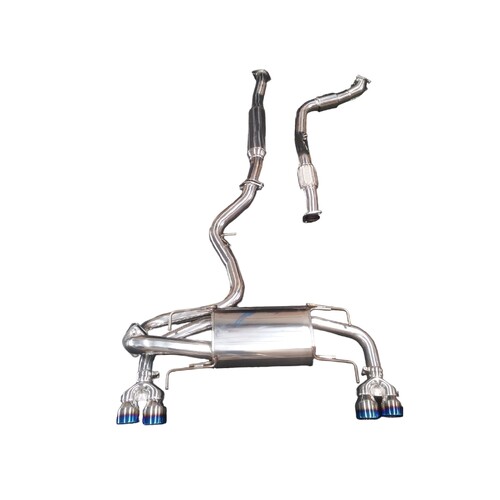 ULTIMATE SERIES TURBO BACK EXHAUST WRX MY11-14/STI MY08-14 HATCH TITANIUM TIPS